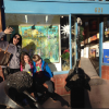 Laura Spence and KIds on Canyon Road January 1, 2014