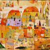 "Mariposa in Thin Air"  acrylic on canvas  55" x 47"  Finished October 24 , 2014 at Ghost Ranch.